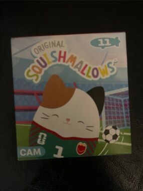 Squishmallows Cam Cat Plush - White, Brown, Black